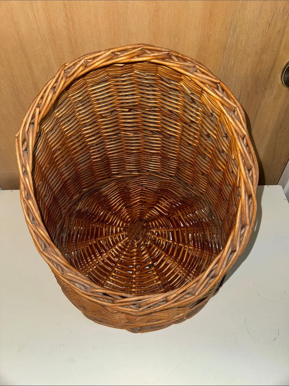 Breathable Wicker Hooded Domed Basket-Style Cat Pet Bed Thick Cushion